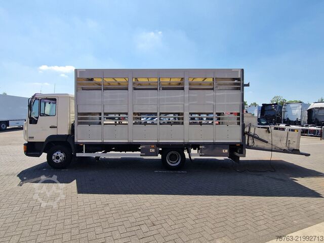 Cattle transport MAN TGL 8.240 - 2 deck livestock Bekkers - Loadlift...