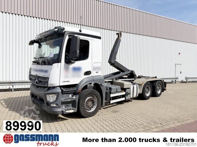 Abrollkipper Mercedes-Benz Antos 2636 L 6x4, VDL S 21-550 Abrollanlage