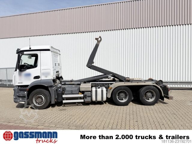 Abrollkipper Mercedes-Benz Antos 2636 L 6x4, VDL S 21-550 Abrollanlage