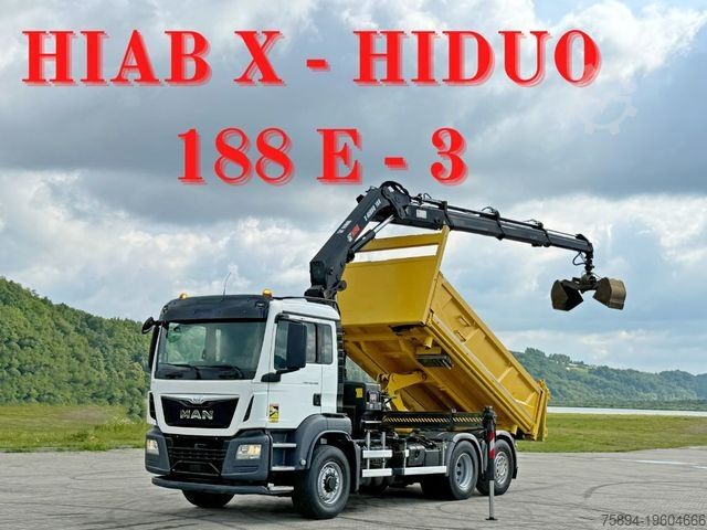 Truck mounted crane MAN TGS 26.400 * HIAB X-HIDUO 188 E-3 + FUNK * 6x4