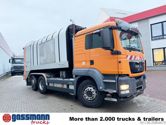 Garbage truck MAN TGS 26.320 6x2-4 BL, Intarder, Lenkachse, FAUN