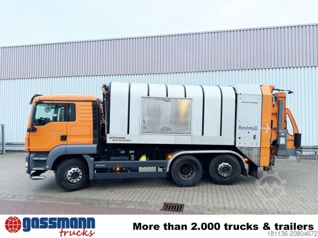 Garbage truck MAN TGS 26.320 6x2-4 BL, Intarder, Lenkachse, FAUN