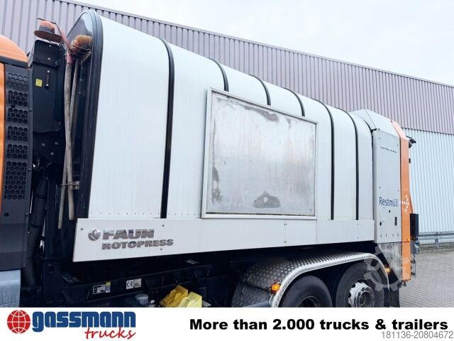 Garbage truck MAN TGS 26.320 6x2-4 BL, Intarder, Lenkachse, FAUN