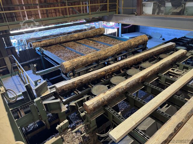 Komplettes Sägewerk (stationär) EWD 7-stielige Doppelwellenkreissäge DWK 700 T-6 340