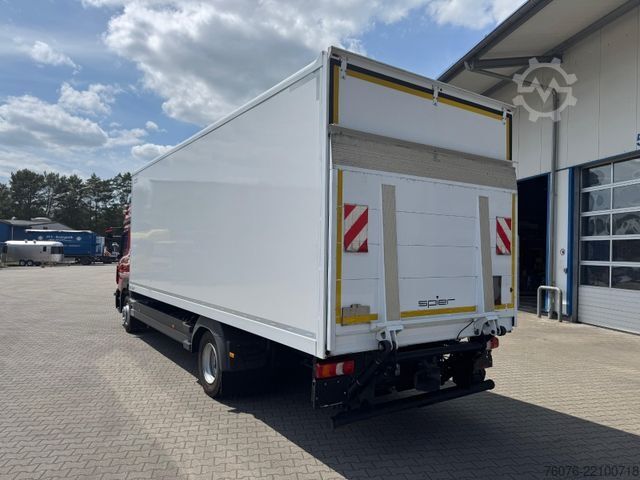 Box truck MERCEDES-BENZ 1224 L 7,3m  LBW 1.5t Klima Heizung 1 Bett