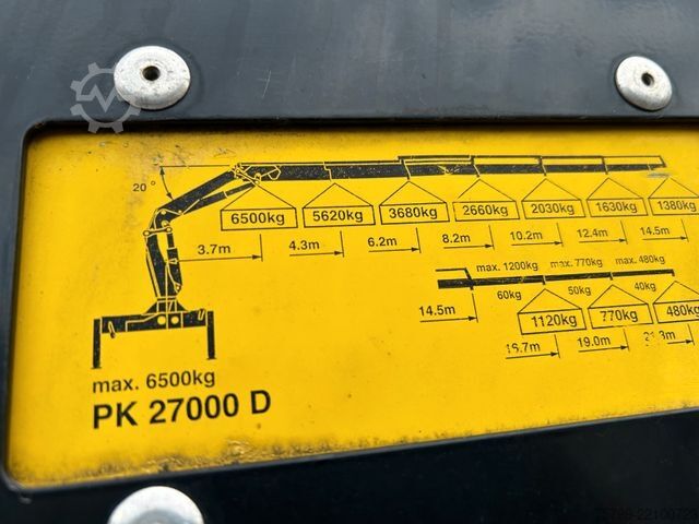 Truck mounted crane MERCEDES-BENZ 2642 Pritsche Plattform BDF+PK 27000 Kran+Seilw.