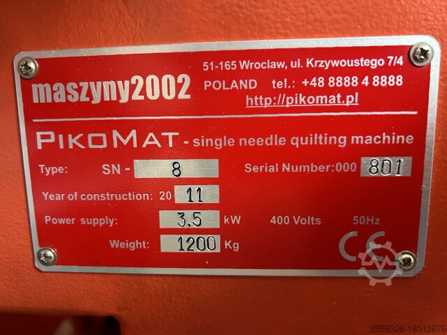 Steppmaschine Maszyny2002, Poland Pikomat SN-8