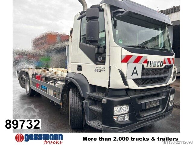 Roll-off tipper truck Iveco Stralis AD260S36 6x2/4, EEV, Meiller RK 20.70,
