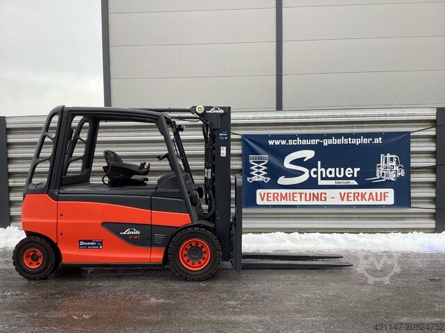 Electric 4-wheel forklift Linde E40L-01/600 Container Version