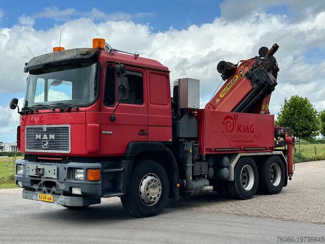 Crane truck MAN F16 25.502 V10 PALFINGER PK52000 52TM CRANE/GRU...