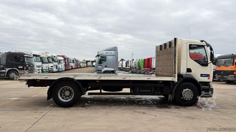 Flatbed Renault Midlum 270 (18 TONNES / BOITE MANUELLE / MANUAL...