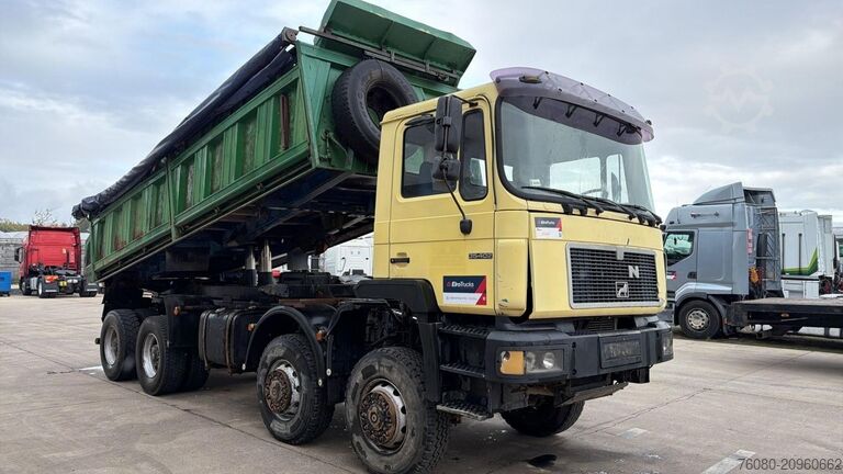3-way tipper MAN 35.402 (8X8 / BIG AXLES / GRAND PONT / LAMES / ...
