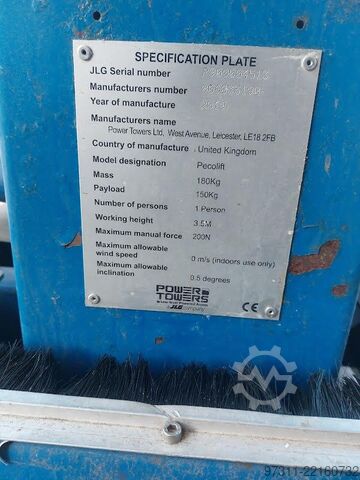Aerial platform Power TOWERS PECOLIFT