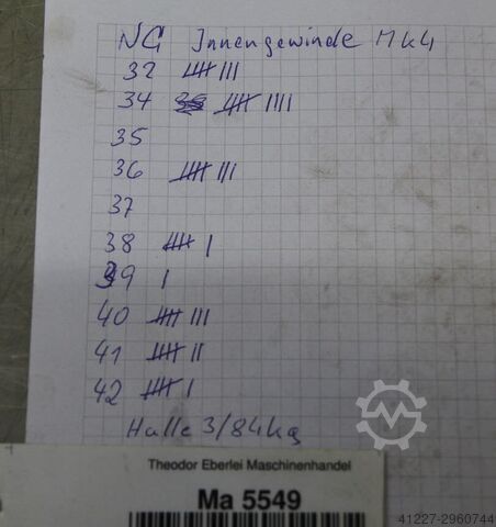 NC Spiralbohrer mit Anzugsgewinde 53 Stück Dormer Durchmesser 32-42 mm HSS