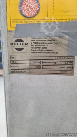 Dust extraction for OPS milling machine KELLER L-CUT-1-F3-B60-V
