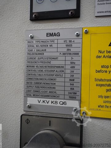 Vertical Turning Machine EMAG VTC 100-4