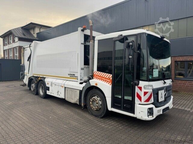 Garbage truck Mercedes-Benz 2635 6x2 Econic Euro6/Faun Vario II 524