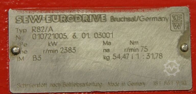 Gleichstrom Getriebemotor Winkelmann SEW GNRE GFZ 160 12/3/2