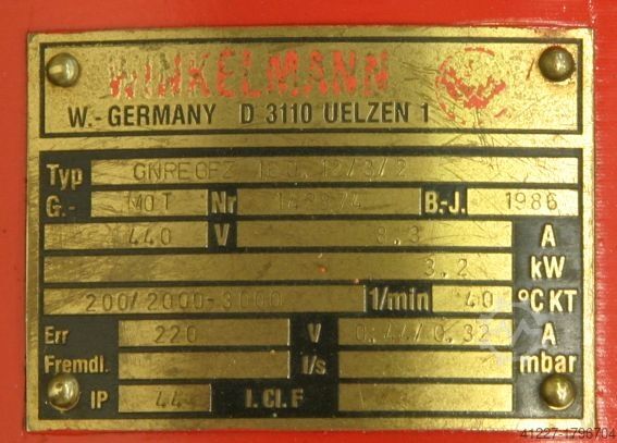 Gleichstrom Getriebemotor Winkelmann SEW GNRE GFZ 160 12/3/2