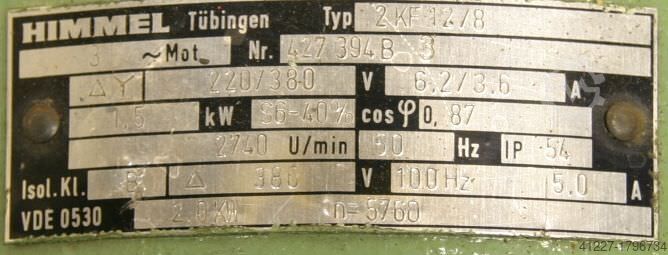 Fräsmotor für Kantenbearbeitungsmaschinen Himmel 2KF 12/8