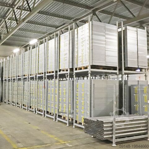 Gebrauchte Fachbodenregale 9 Sektionen , B: 11810, T: 635, H: 2500 (mm). , B: 11810, T: Kruizinga 98-7172GB-S9