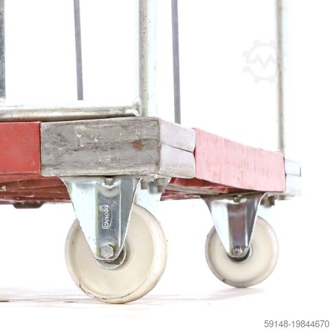 Gebrauchte Rollbehälter 2-seitig Einsteckwände + 2 nylon-Spanngurte, L: 810, B: 710, H: Kruizinga 98-7345GB