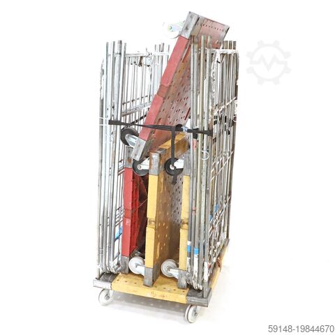 Used 2-Sides input gates + 2 nylon tensioning belts, L: 810, W: 710, H: 1530 (mm). Kruizinga 98-7345GB
