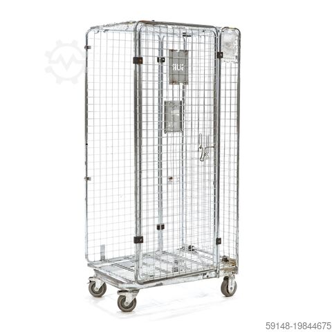 Gebrauchte Anti-Diebstahl Rollbehälter A-Gestell, nestbar, L: 850, B: 670, H: 1850 (mm). Kruizinga 98-7420GB