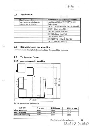 Fräsmaschine Exeron HSC800/5