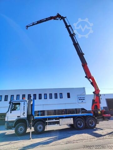 Kranwagen Mercedes-Benz Actros 4151 V8 8x4 Dakdekkerskraan / montagekra...
