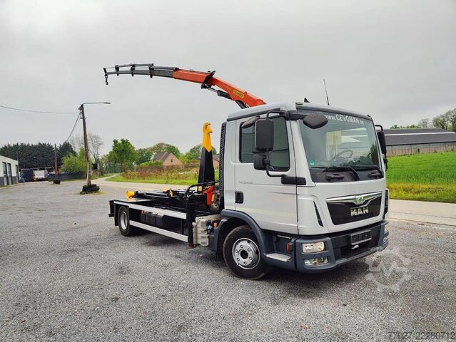Hook arm system MAN TGL 12.250 City-Abroller Container + Palfinger ...