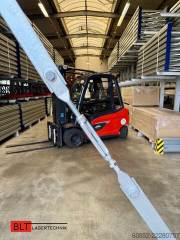 Cantilever racking, heavy-duty racking for long goods ca. 4 lfm. Kragarmregal H: 400cm ,Fuß +3 650 kg Belastung pro Arm , Langgutregal