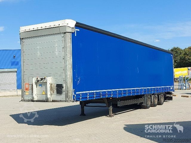 Open semitrailer with tarp Schmitz Cargobull Curtainsider Mega