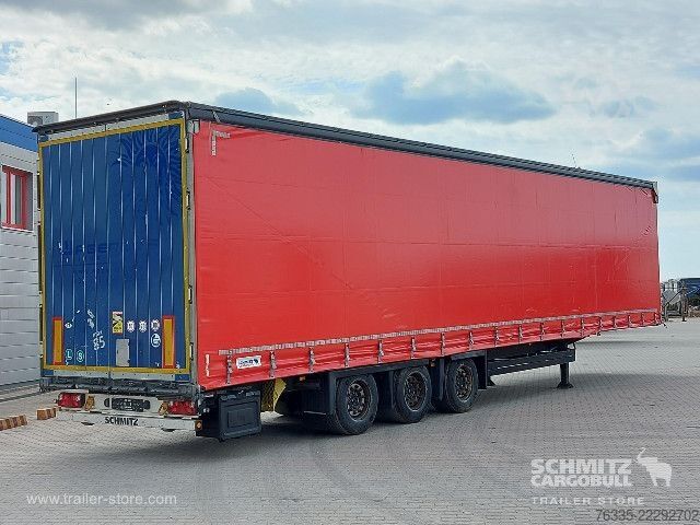 Open semitrailer with tarp Schmitz Cargobull Curtainsider Mega