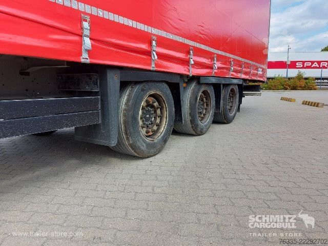 Open semitrailer with tarp Schmitz Cargobull Curtainsider Mega