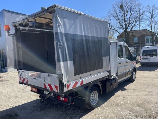 Curtain sider van Ford Transit Kipper aus 1.Hand+Klima+AHK+EU5