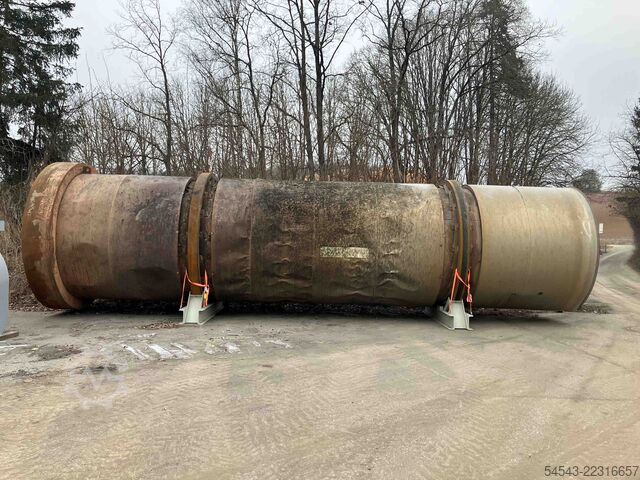Stationäre Asphaltmischanlage Benninghoven Trockentrommel Rohr