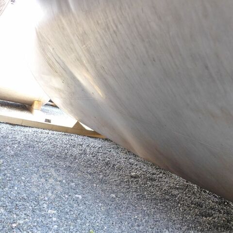 30000 liter horizontal tank made of V2A  
