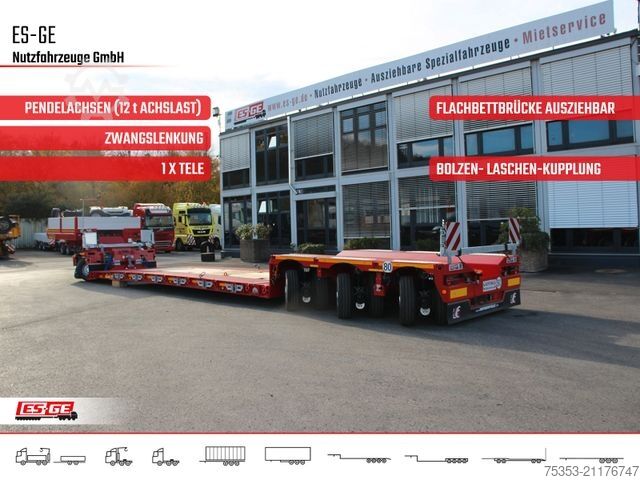 Low loader semitrailer FAYMONVILLE Gigamax Tiefbett 1+3