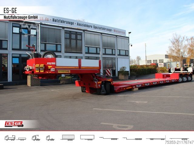 Low loader semitrailer FAYMONVILLE Gigamax Tiefbett 1+3