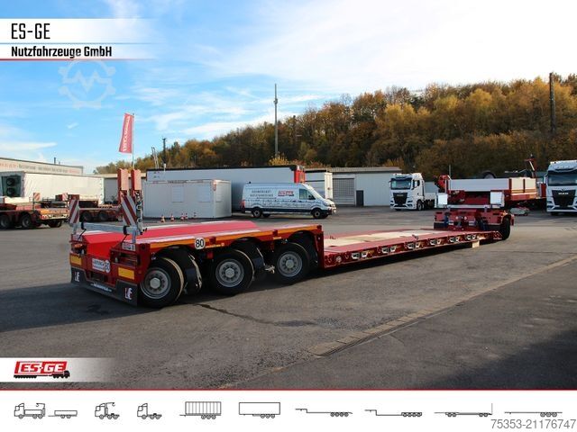 Low loader semitrailer FAYMONVILLE Gigamax Tiefbett 1+3