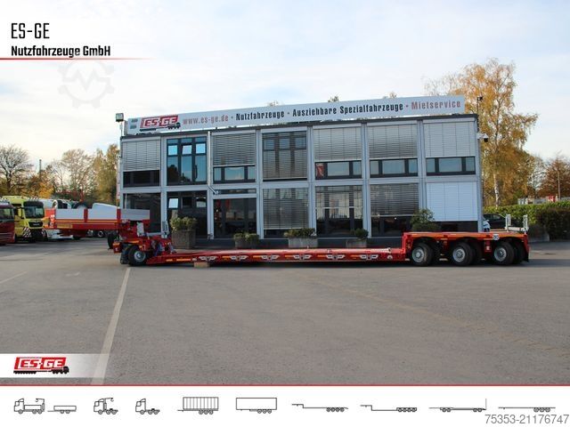 Low loader semitrailer FAYMONVILLE Gigamax Tiefbett 1+3