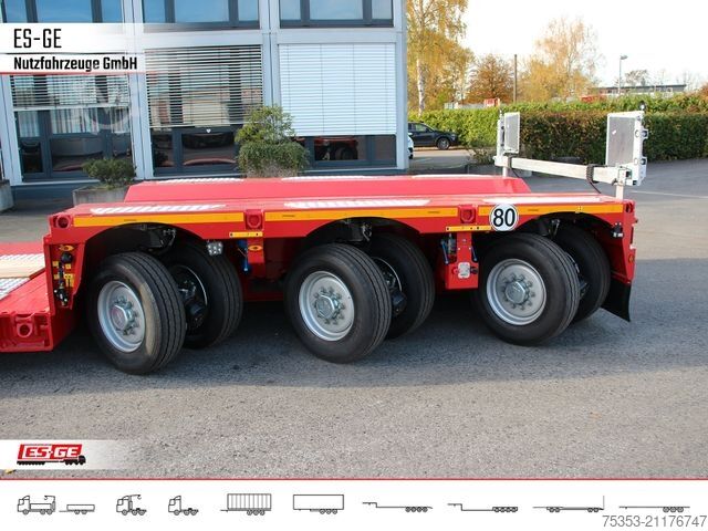 Low loader semitrailer FAYMONVILLE Gigamax Tiefbett 1+3