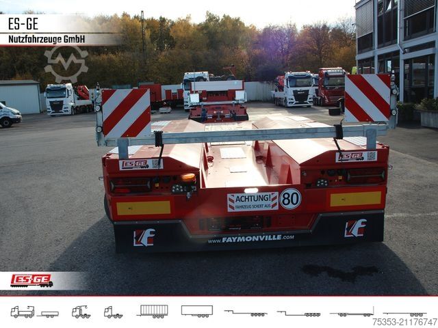 Low loader semitrailer FAYMONVILLE Gigamax Tiefbett 1+3