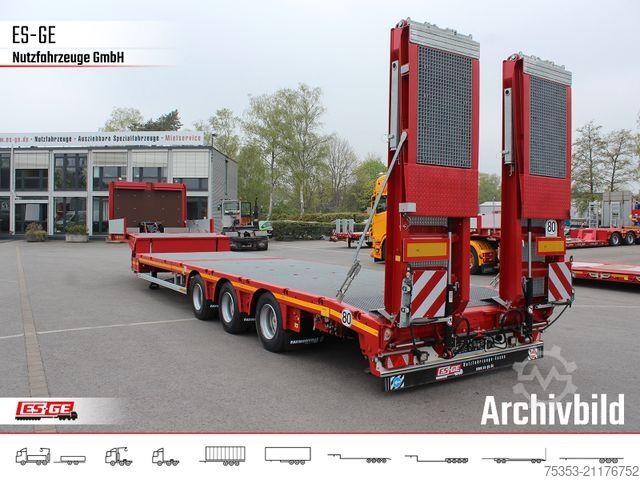 Low loader semitrailer FAYMONVILLE Multimax Plus Satteltieflader Hebebett