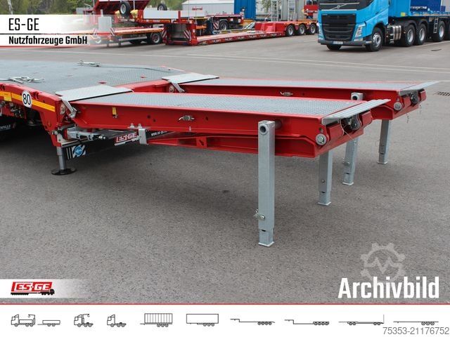 Low loader semitrailer FAYMONVILLE Multimax Plus Satteltieflader Hebebett