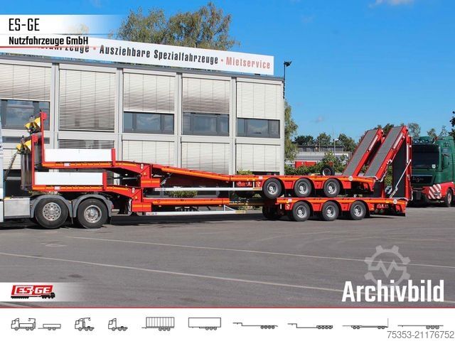 Low loader semitrailer FAYMONVILLE Multimax Plus Satteltieflader Hebebett