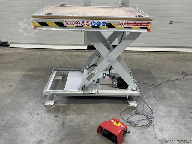 Hydraulic scissor lift table, hydraulic table, lift table, scissor table GRUSE ELS 0.5-8-1-G-SO