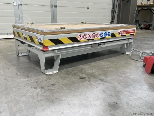 Hydraulic scissor lift table, hydraulic table, lift table, scissor table GRUSE ELS 0.5-8-1-G-SO