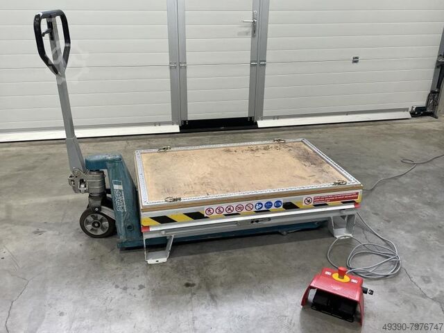 Hydraulic scissor lift table, hydraulic table, lift table, scissor table GRUSE ELS 0.5-8-1-G-SO